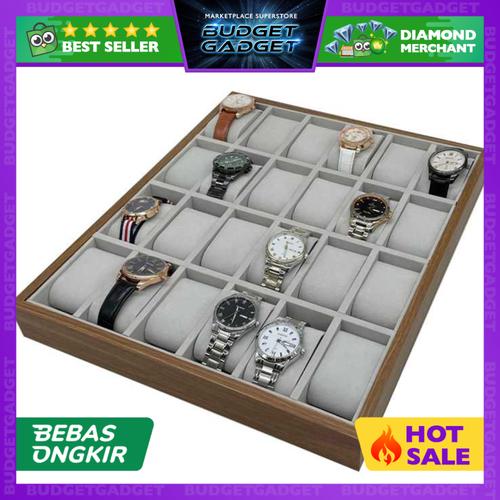 Jual Kotak Penyimpanan Jam Tangan Premium Wood untuk Laci Drawer