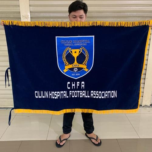 Jual Bendera Pataka Bordir Logo 2 sisi 90x135 Rumbai Biasa - 80x120 cm ...