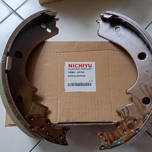 Jual Brake shoe and linning Kampas rem forklift nichiyu fb20-25 ton set
