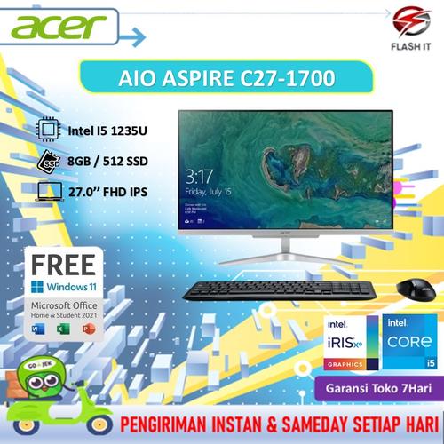 Écran LCD Acer D'origine Pour AIO Aspire C27-1700 - Référence KL.2700I.F10, 27" Full HD, Neuf