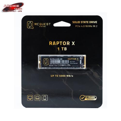 Jual SSD MCQUEST RAPTOR X 1TB PCIe 4.0 NVMe M.2 2280 - Kota Denpasar ...