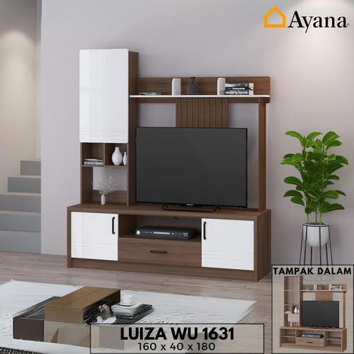 Jual Rak TV Lemari Buffet Televisi Particle Board Minimalis Luiza WU ...