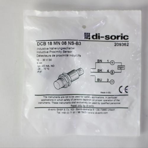 Jual DI-SORIC SENSOR DCB 18 MN 08 NS-B3 - Kab. Sidoarjo - Di-soric ...