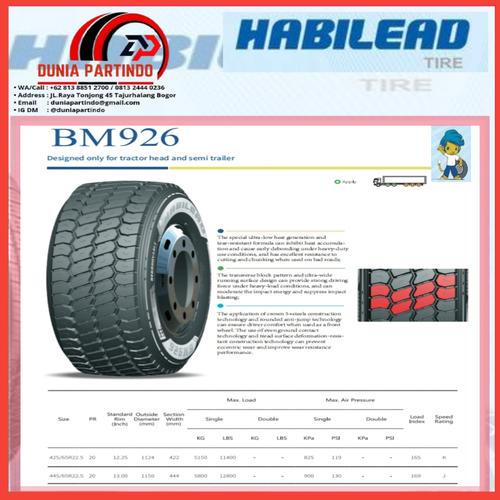 Ban 37 R22 Jual Ban 445/65 R22.5 22PR DOT 2024 HABILEAD BM926 Chat Diskon Untuk ...