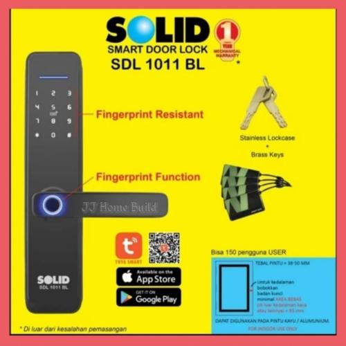 Jual SOLID Smart Door Lock SDL 1011 BL/Smart Lock Solid/Kunci Digital ...