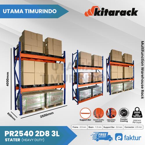 Jual KITARACK Rak Palet 2 TON Pallet Rak Gudang Palet Besi Panjang 2.5M ...