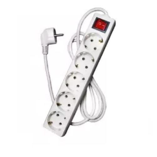 Jual STOP KONTAK / Colokan Listrik 5 Lubang Kabel 3 Meter + Saklar On ...