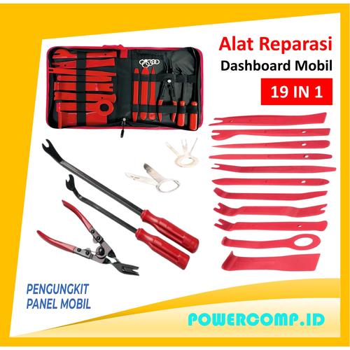 Jual 19 pcs Set Alat Pembuka Dasbor Trim Panel Klip Interior Panel ...