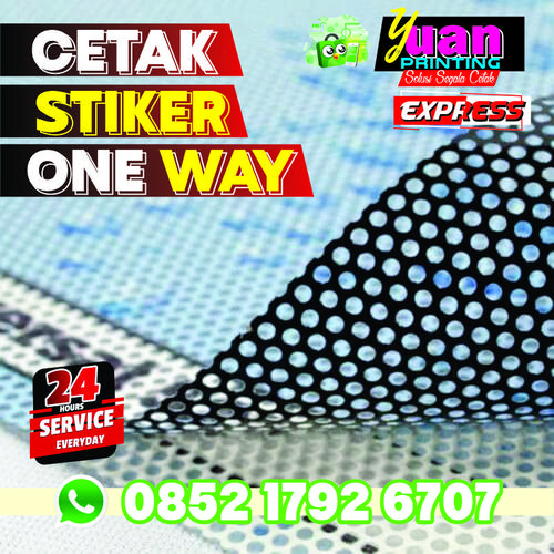 Jual Cetak Sticker ONE WAY VISION Permeter - Jakarta Timur ...
