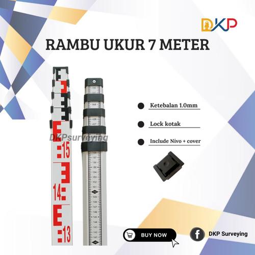 Nivo Rambu Jual jual Rambu Ukur / Bak Ukur 7 meter / Mistar Ukur / Levelling Staff ...