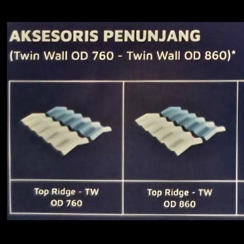 Jual Top Ridge UPVC Nok Atap UPVC DR.SHIELD - TW OD 860 / TW OD 760 OD ...