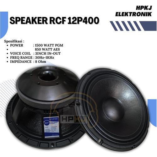 Jual SPEAKER KOMPONEN RCF LF 12P400 SPEAKER RCF 12P400 Kota