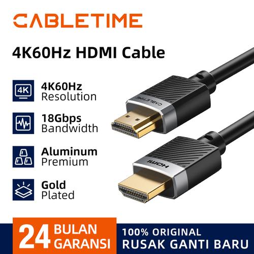 Promo CABLETIME Kabel HDMI Ultra HD 4K Kota