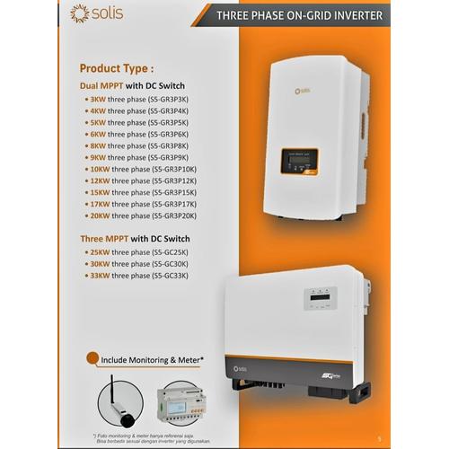 Jual Solis Hybrid 3 Phase Low Voltage 8KW 10KW 15KW Offgrid Ongrid PSW ...