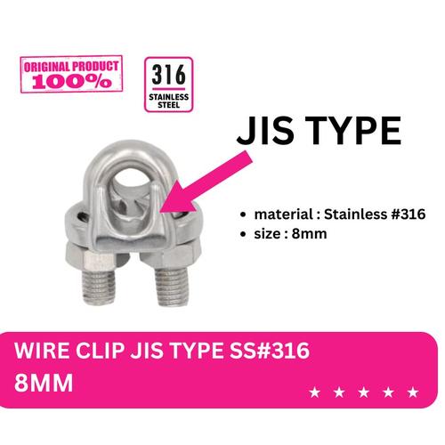 Jual Klem Seling Buldog Stainless 8mm / Wire rope Clip JIS type SS#316 ...