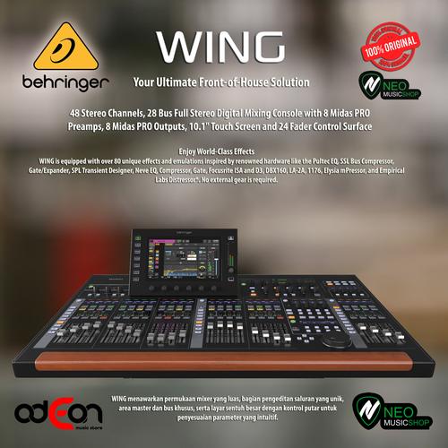 Jual Behringer WING BLACK 48-Channel, 28-Bus Full Stereo Digital Mixing ...