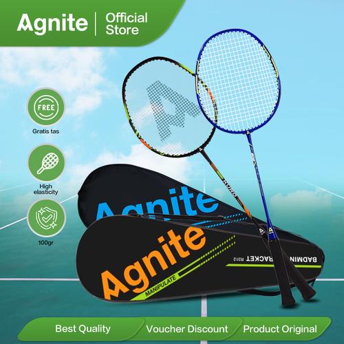 Promo Agnite Raket Bulutangkis / Glass Alumunium Badminton Racket ER303 ...