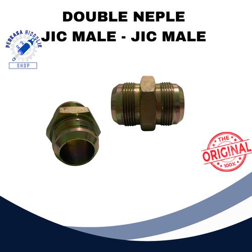 Jual Hydraulic Double Nepple JIC Male - JIC Male 12 - 16 / 3/4