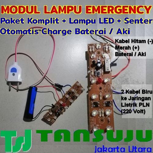 Jual Modul Lampu Darurat Emergency Lengkap Super Terang Otomatis Charge ...