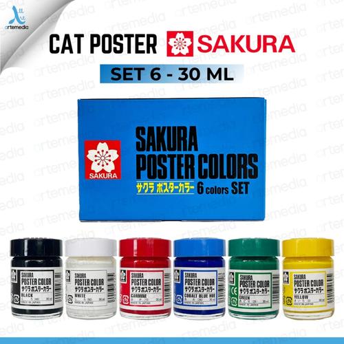 Jual Sakura Poster Color Paint 30ml Set Waterbased Cat Poster - Jakarta ...