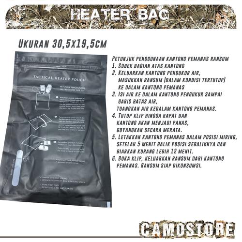 Jual Tactical Heater Pouch Pemanas Ransum TNI Naraga Makanan Kaleng ...