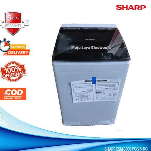 Jual READY Produk Mesin Cuci 1 Tabung SHARP ESM 8000 PGG 8 KG AUTO TUB ...
