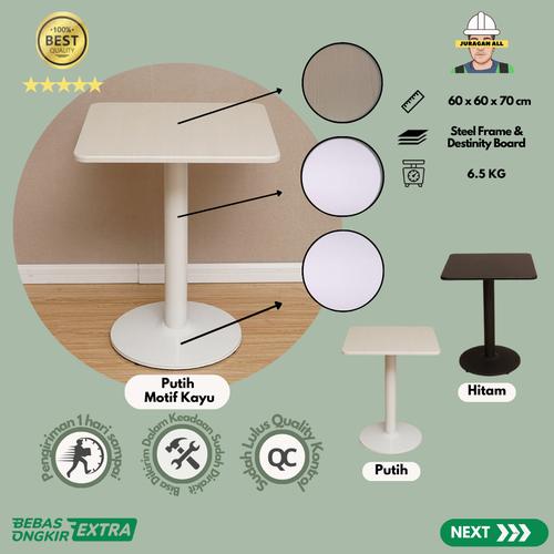 Promo MEJA CAFE/MEJA BAR/MEJA TERAS/MEJA TAMU MAKAN MINIMALIS-KOTAK ...