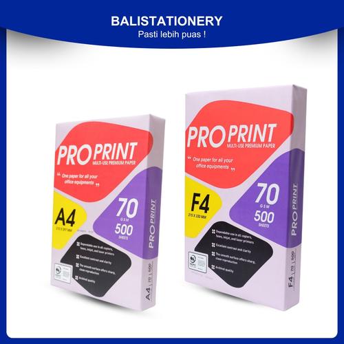 Jual Pro Print HVS Kertas Fotocopy Kertas Print 70 GSM A4 / F4 - Kota