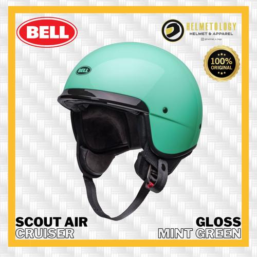 Jual Bell Scout Air Gloss Mint Green Helm Half Face Cruiser