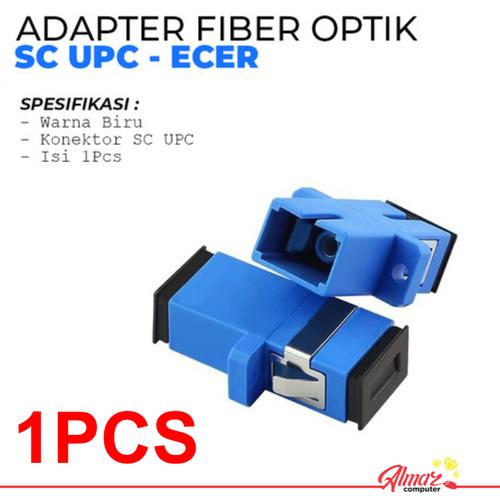 Jual Adapter Fiber Optik SC UPC Barrel Sambungan Konektor Fiber Optic ...