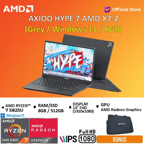 Promo Axioo Hype 7 AMD X7-2 Ryzen 7 5825U 8GB / 16GB 512GB W11 14
