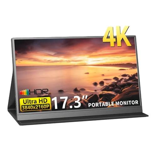 Jual Monitor portabel P173A18BW-4K(17.3 inch) 4K Anti glare Light LCD ...