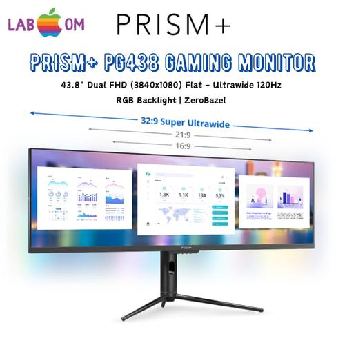 Jual PRISM+ PG438 FLAT ULTRAWIDE GAMING MONITOR 43.8