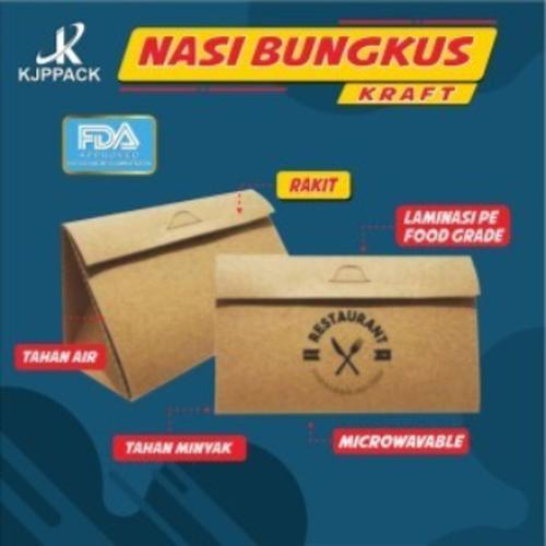 Jual NASI BUNGKUS paper ECO-Kraft RAKIT FDA Laminasi Food Grade - Kota ...