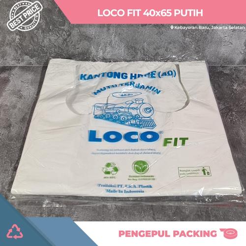 Jual Plastik HD Loco FIT Putih 40 / Kantong Kresek HDPE Tebal isi 40 ...