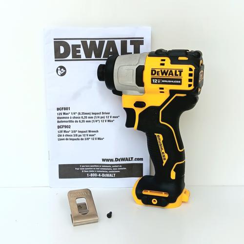 Jual DewaLt DCF801B Impact Driver CordLess BrushLess 12V(unit onLy