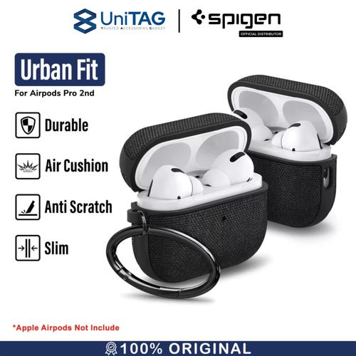 Promo Case Airpods Pro 2 Spigen Urban Fit Hard Cover Fabric Hook Slim ...