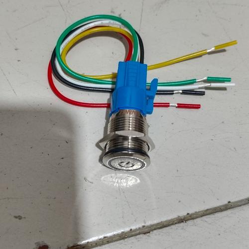 Jual tombol on off stainless plus socket saklar tombol on off lampu ...