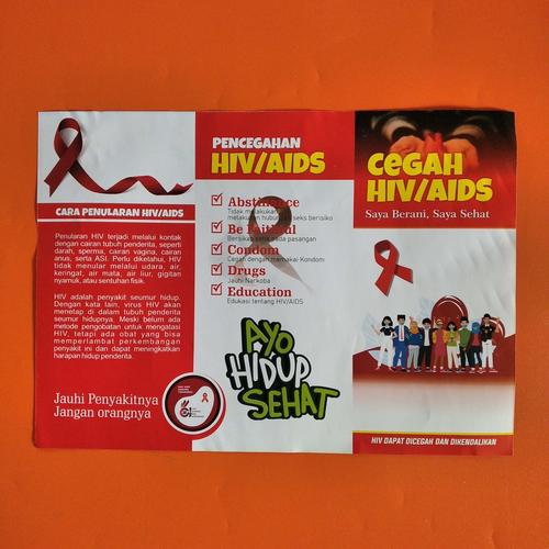 Jual Leaflet Atau Brosur HIV - Media Edukasi Kesehatan HIV/ AIDS - 100 ...