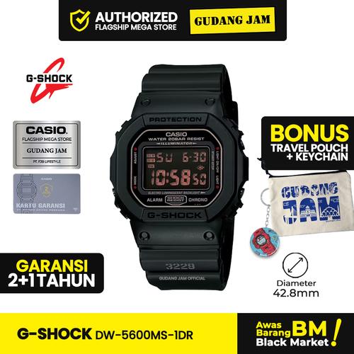 Promo GShock DW-5600MS-1DR DW-5600 DW5600MS DW5600 Garansi Resmi Tahun di  Gudang Jam Official Tokopedia