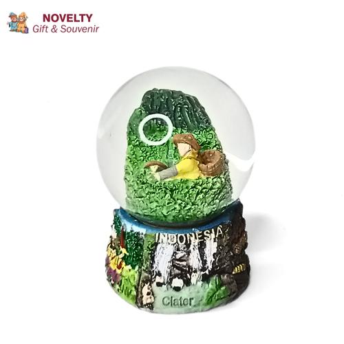 Rayher Photo Snow Globe – 7x6.3cm Picture Frame, DIY Shakeable Snowball