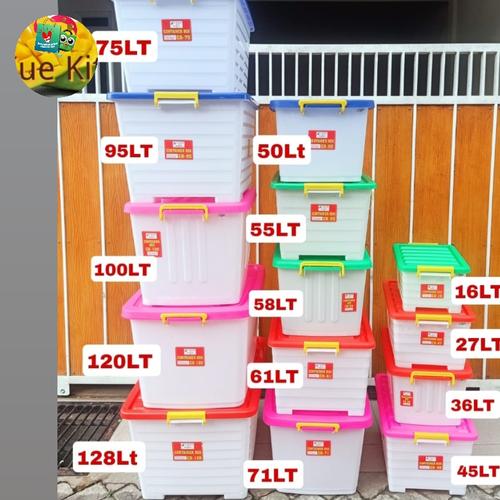 Jual CONTAINER BOX PUTIH PLASTIK KUAT & KOKOH PL ONLY GOSEND - 36 LITER ...