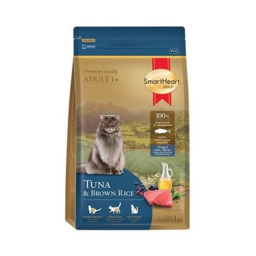 Promo SmartHeart Gold Tuna Brown Rice 1kg Dry Food Cat Freshpack