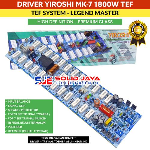 Jual KIT DRIVER PROFESIONAL AMPLIFIER YIROSHI MK7 MK 7 LEGEND MASTER