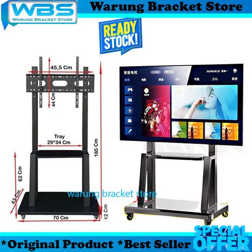 Standing Bracket Without Roda Jual Bracket Standing TV LED Dorong & Roda 32 43 50 55 65 70 75 80 85 ...