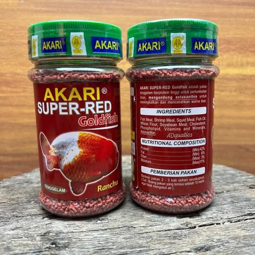 Jual Akari Super Red Goldfish Ranchu Makanan Ikan Koki Sinking 140 gram ...