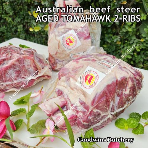 Jual 1.5kg BEEF COWBOY TOMAHAWK bone-in ribeye Australia STEER (young ...