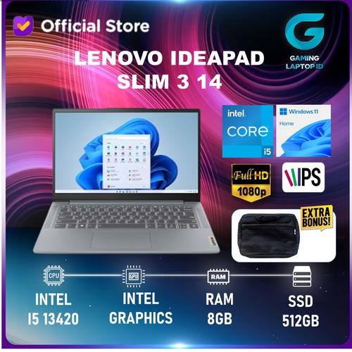Promo LENOVO IDEAPAD SLIM 3 14 I5 13420 8GB 512GB DOS 14.0FHD IPS ...