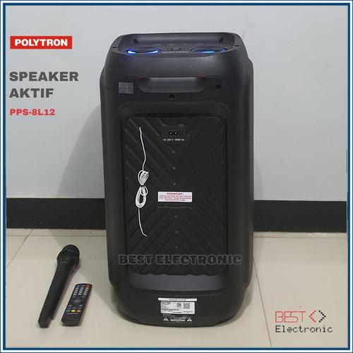 Jual Speaker Aktif Polytron Pps 8L12 Pps8L12 Pps-8L12 Bluetooth Party