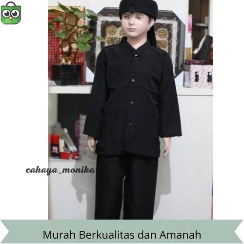 Jual stelan baju celana pangsi silat anak anak batik dan polos ...